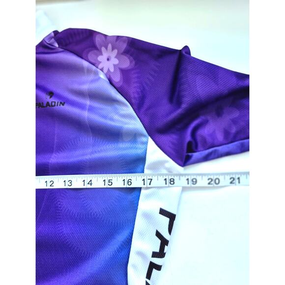 Paladin Womens Cycling Bicycle Jacket Size L Long Sleeve Full Zip Purple - Picture 6 of 7